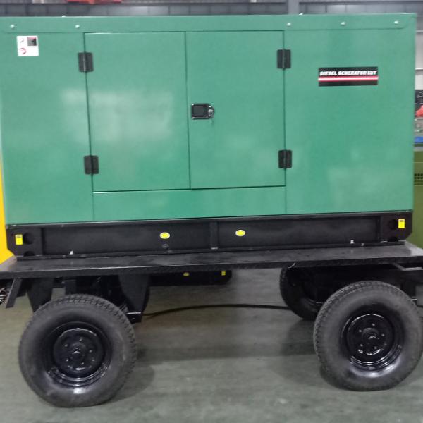 Mobile Trailer Type 32KVA Marine Diesel Generator Set 30kw 120/240 Volts