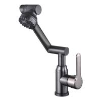 Modern design universal rotating stainless steel cold and hot basin faucet ceramic valve core bathroom mixer faucet