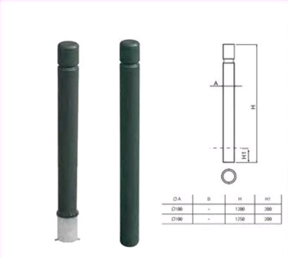 Traffic Barriers Cast Iron Bollards Road Safety Bollards With Sand Casting