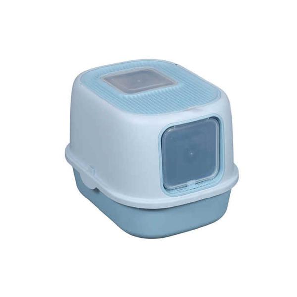 Multi Cats Suitable Pink Enclosed Cat Litter Box With Anti Splash And Litter Shovel