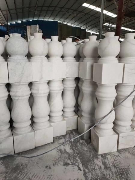 Stair Railings Handrails White Marble Stone Granite Railing Handrail Stone Balustrade
