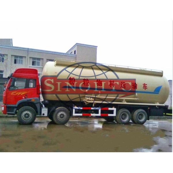 FAW J6 Cabin 8x4 Dry Bulk Cement Powder Truck , 40 Cubic Tanker Dry Cement Truck
