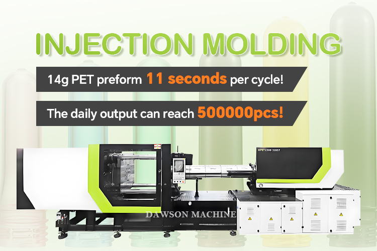 2369g Injection Weight PET Preform Injection Molding Machine with Screw L/D Ratio 21 for High Productivity