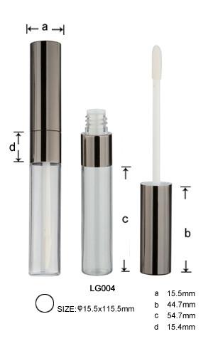 Aluminium lipgloss tube,lipgloss case,lipgloss container, cosmetic package, plastic lipgloss case