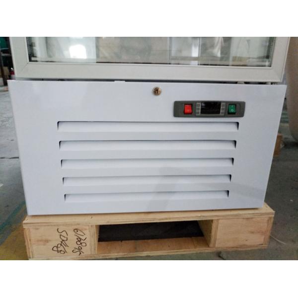 Чистосердечный стеклянный холодильник замораживателя двери, одиночный стеклянный холодильник рекламы двери