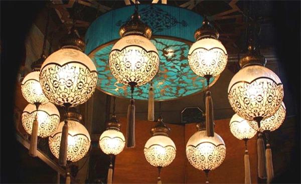 Beautiful Handmade Turkish Mosaic Lamp Single Ball Hanging Lights（WH-DC-21)