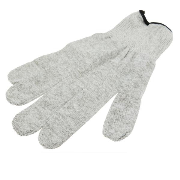 Grey Carbon Fibre 40D Silver Conductive  Gloves
