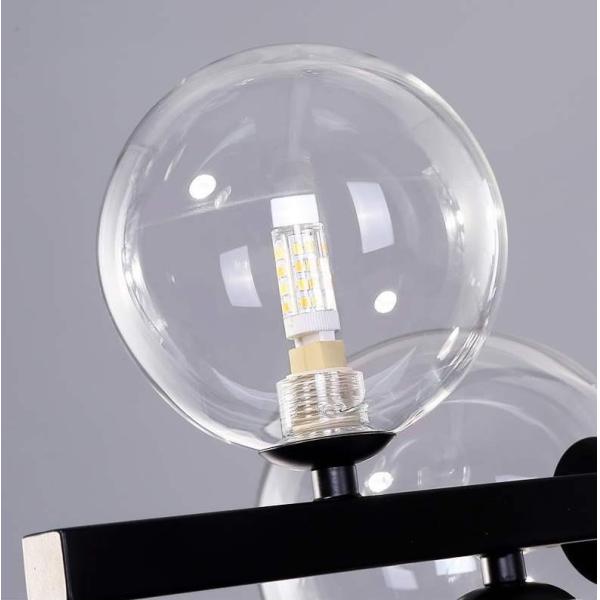 AC240V 6000K Скандинавский современный подвесный светильник Стеклянная сфера Подвесные светильники для обеденного стола