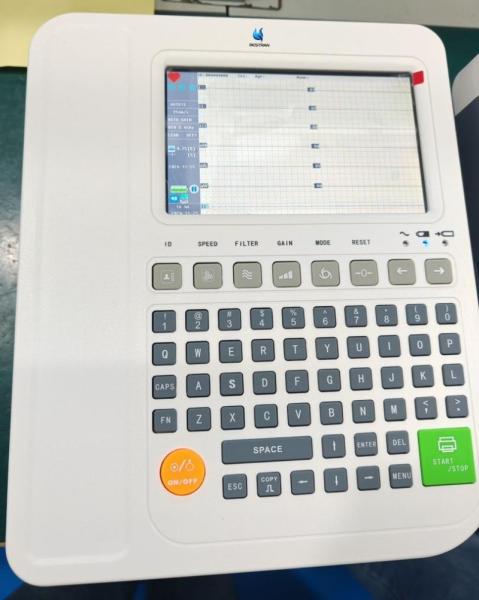 7 12 Channel ECG Machine EKG Electrocardiograph Cardiac Monitoring Manual Auto Working Modes