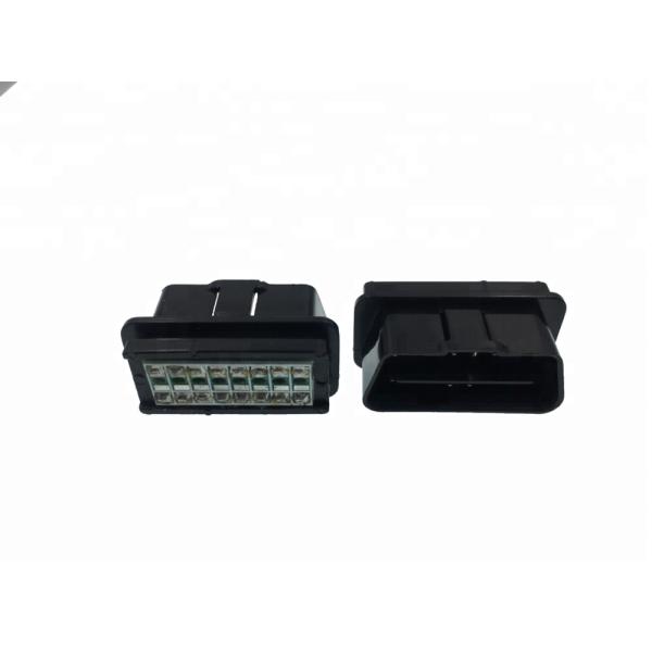 OBDII PCB Diagnostic Tool with Temperature Range -20-80C OBD II 2 Pin Connector Male Black Plug and OBD2 Connector Housing