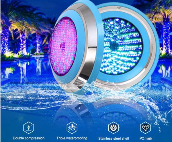 20000 Hours 180mm 12W Rgb Led Swimming Pool Light