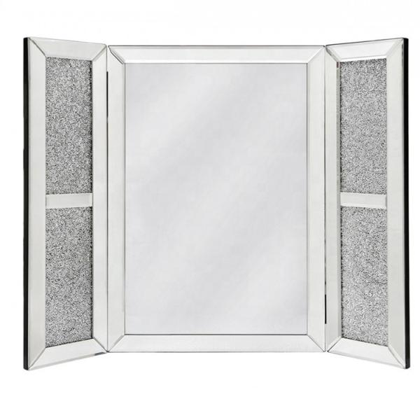Glass LED Crystal Bedroom Wall Mirror Decorative Full Length Home Furniture