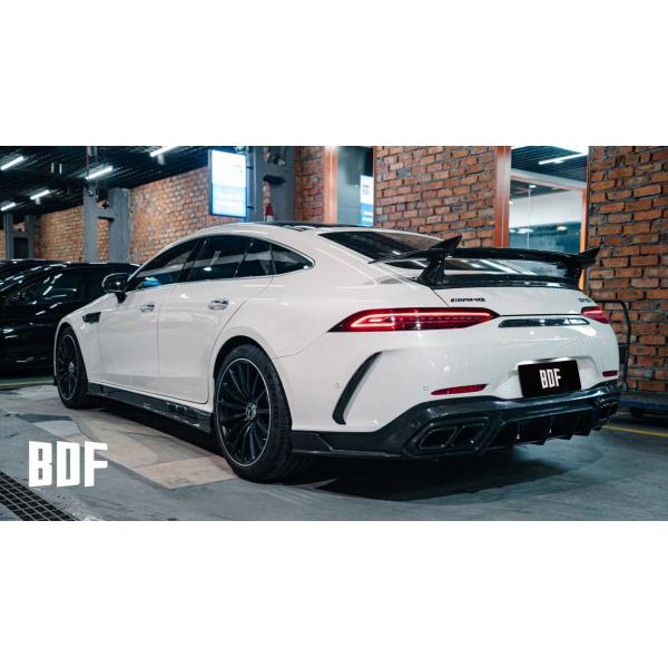 Para el Mercedes AMG GT50 53 63 Fibra de carbono Kit de carrocería AMG GT50 53 63 Actualizado Top Style Fibra de carbono delantera de labio difusor spoiler