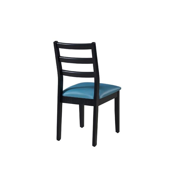 Hotel Solid Wood Blue Upholstered Dining Chairs