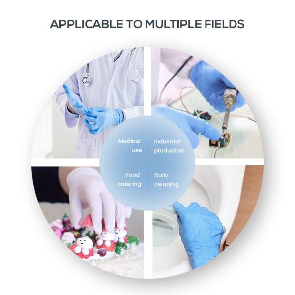 Medical Hand Non Sterile Gloves Nitrile Powder Free For Personal Safety