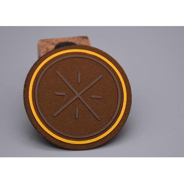 2.a tela tejida aumentada de Logo Heat Transfer Clothing Labels del silicón