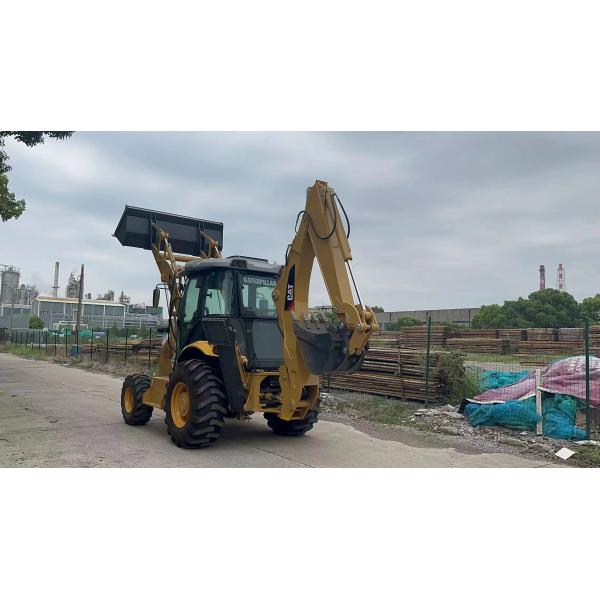 Used Original Paint Diesel Loader Caterpillar 420F with 2017 Nabtesco Hydraulic Valve