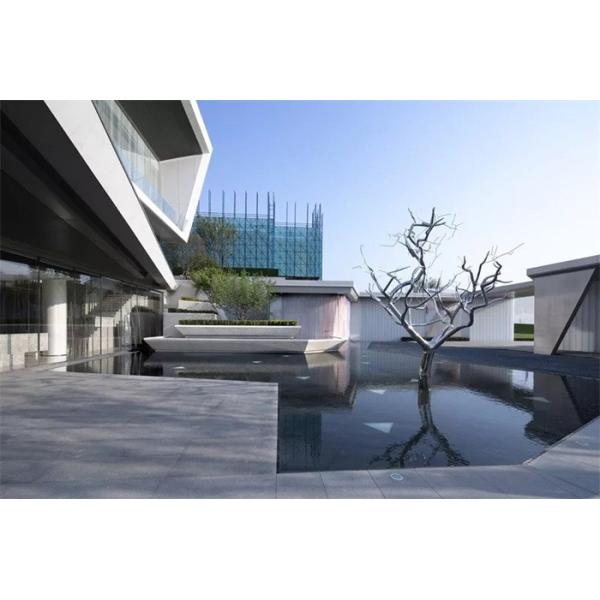 Modern Polished Art Metal Tree Sculpture Outdoor Stainless Steel For Garden