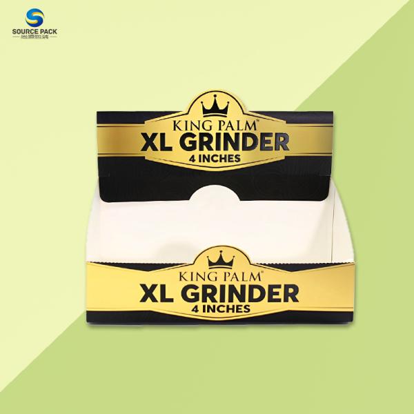 Настраиваемая трава травяная мельница упаковочная коробка дисплей 350-400г белый картон