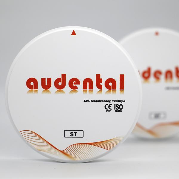 1200MPa Smooth ST/DST White Dental Zirconia Block with 41-43% Translucency and 16 Coloring Liquids