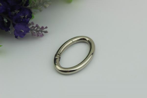 Good Quality Alloy 38 MM Hanging Brush Anti Brass Color Metal O Spring Gate Round Ring