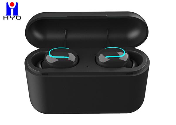 Rechargeable IPX4 Waterproof Earbud With Microphone 1500mAh USB Power Bank Dock Charging Case