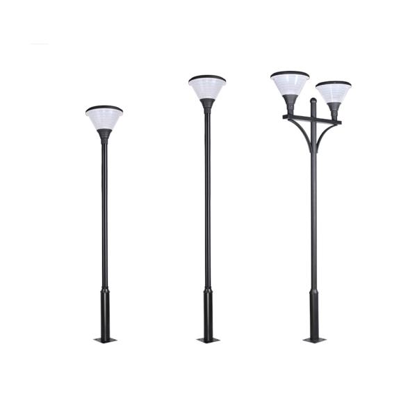 Outside Waterproof Solar Pillar Light Lamp Landscape Post Garden Outdoor 9000K