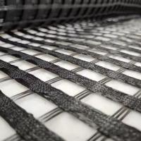 PVC Or SBR Coated UX Reinforce Polyester Geogrid 5.2x100M Retaining Walls Stabilizer