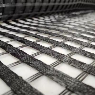 PVC Or SBR Coated UX Reinforce Polyester Geogrid 5.2x100M Retaining Walls Stabilizer