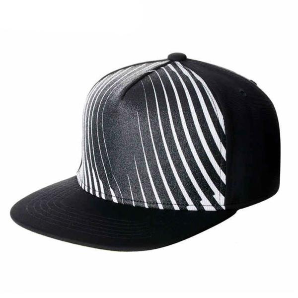 Hip Hop 5 Panel New Era Snapback Caps Custom Embroidery Logo 58cm