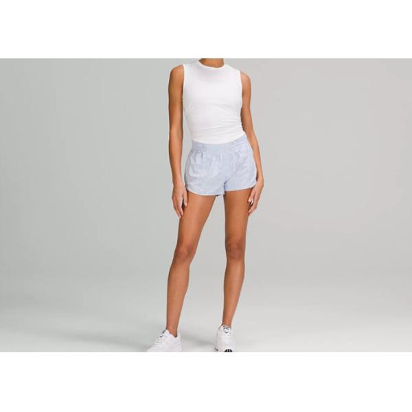 Морщинка шортов женщин Dacron бежать анти- с карманами