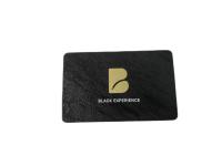 Etch Logo Plaqué Noir Mat 85x54mm Métal Laiton Cartes De Visite