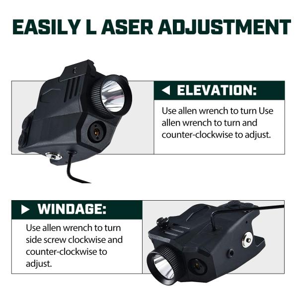 Ipx4 Shotgun Hunting Accessories Picatinny Mount 650nm Green Light Laser Sight