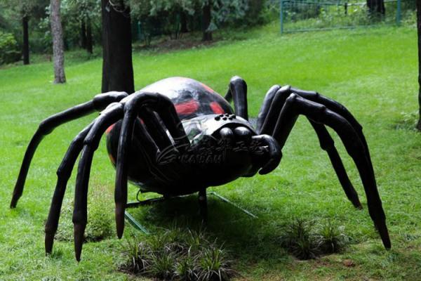 Aranha Animatronic realística atrativa dos insetos para a exposição do parque temático