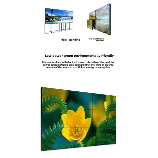 55 Inch Indoor Floor Standing hd Lcd Display 3x3 3x4 4x4 Multi Screen Splicing Lcd Video Wall