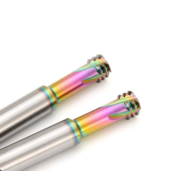 DLC Nano Coating Thread Mill Cutter Three Teeth For CNC Aluminum Miliing