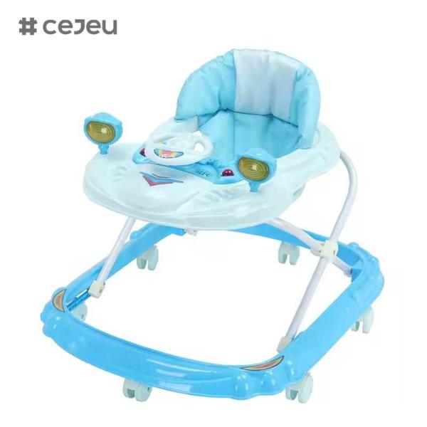 CJ-BLM-314 Baby Walker Multi-functional Anti-O-leg Anti-rollover Folding 6-18 Months Baby Start Car