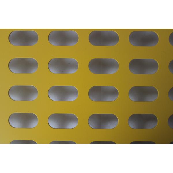Steel Slotted Hole Perforated Aluminum Sheet , Perforated Aluminium Metal Mesh