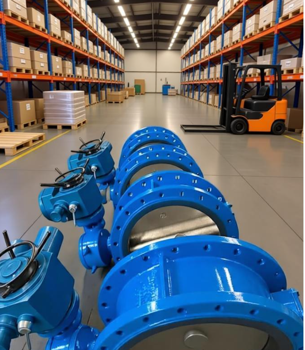 2in48in Large Caliber WCB SS304/316 Flange Hard Seal Double Flange Triple Offset Butterfly Valve with Gearbox Professional Valve