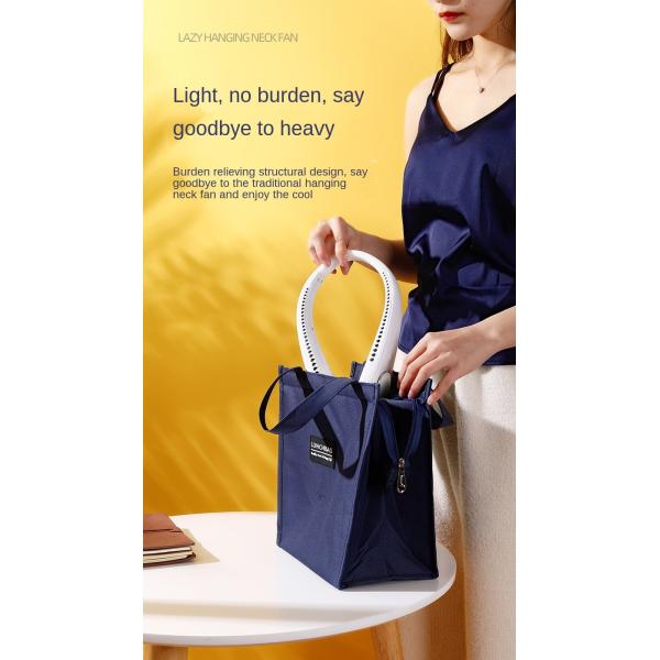 Охлаждающий вентилятор смертной казни через повешение шеи человека 1800mAh USB перезаряжаемые ленивый