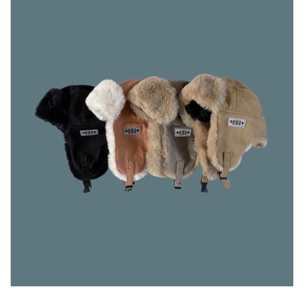 Windproof Ladies Fur Trapper Hats Cold Weather Trapper Hat Adult Size