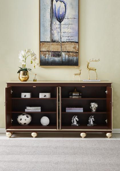 European Neoclassical Hotel Room Cabinets Solid Wood Living Room Against The Wall Storage Cabinet