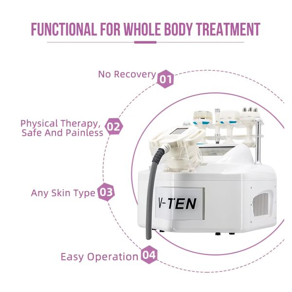Non Invasive Vacuum RF Cavitation Slimming System , Lymphatic Drainage Massage Machine OEM