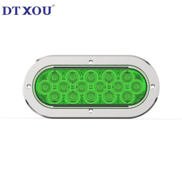 6 Inch Dot Eec Oval Trailer Lights Super Bright 18led Brake Turn Stop Reverse Tail Lights With Waterproof Boat Trailer Truck