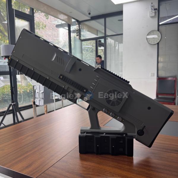 Hand-held Portable Drone Defense Device 1-3KM FPV Drone Jammer With 5KM Detection Detector