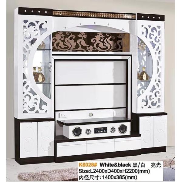 Aquarium Style TV Stand Cabinet MDF Panel Ashley Foot Armoire TV Cabinet