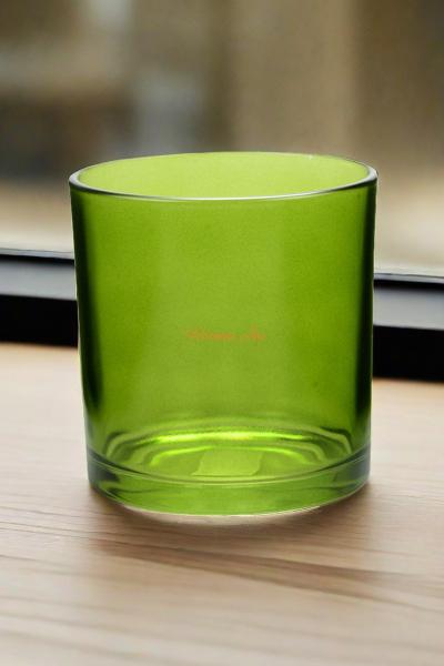 4 polegadas de vidro vazios velas frascos 550ml Verde grandes porta-votivos de vidro