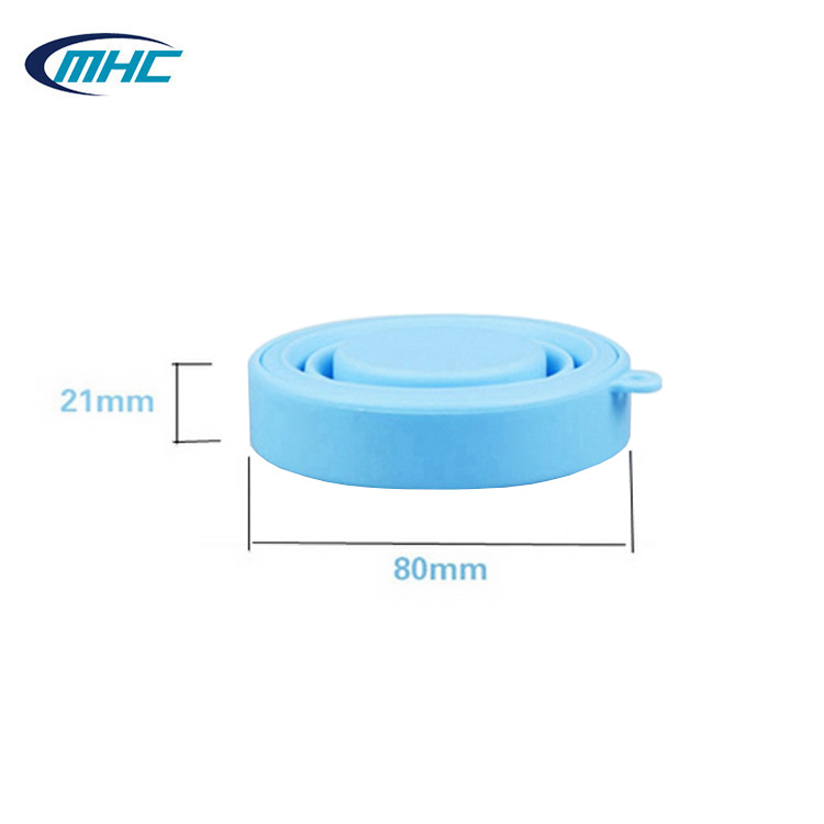 Custom Logo Food Grade Silicone Foldable Cup Wholesale Reusable Collapsible Travel Drinking Cup Portable Silicone Water Bottle