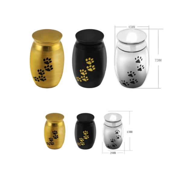 Customized Logo Pet Urns Weight 300g Size 7.2 * 4.5cm For Small Animals