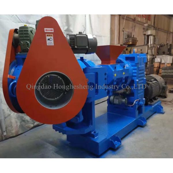 85mm 17KW Hot Feed Single Screw Rubber Extruder Machinery Rubber Strainer Extruder